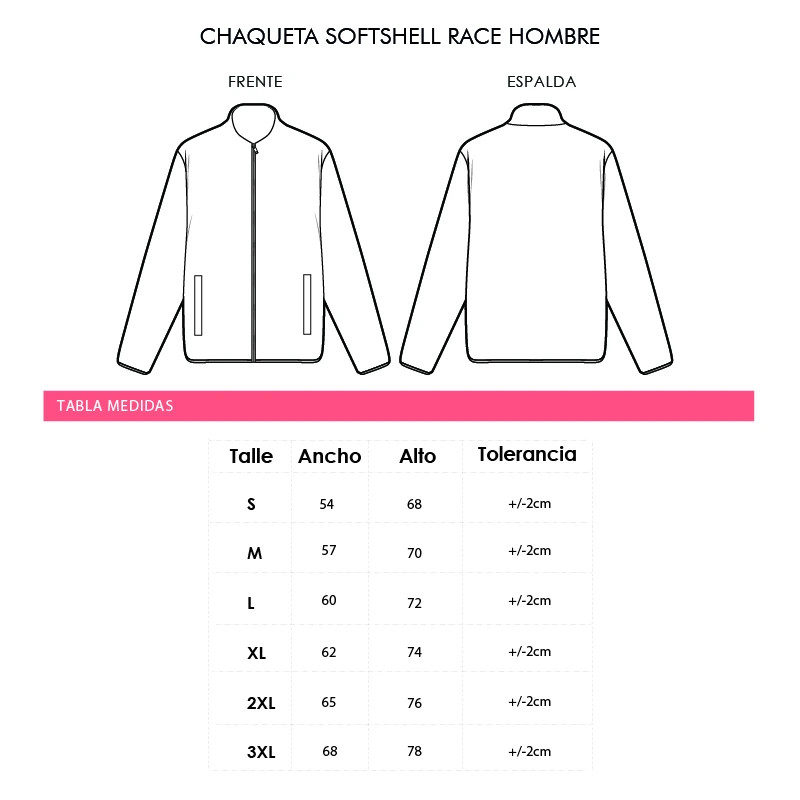 Chaqueta Softshell Race Hombre