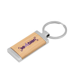 Llavero De Bambú Tag