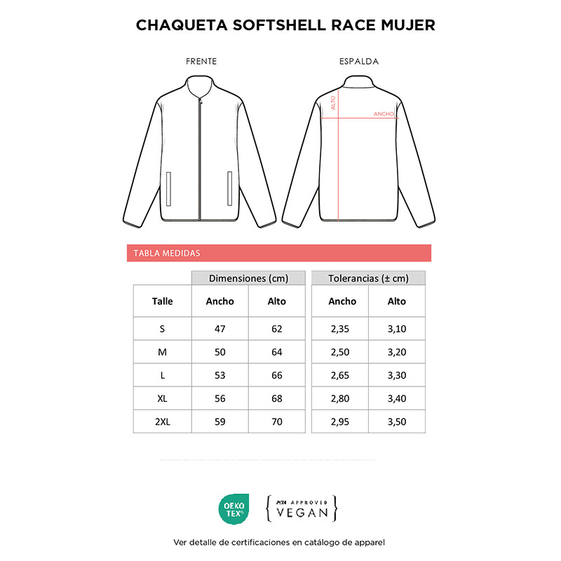 Chaqueta Softshell Race Mujer