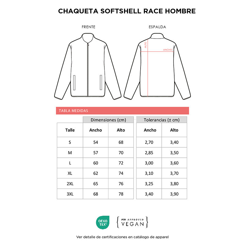 Chaqueta Softshell Race Hombre||Categorías Chaqueta Softshell Race Hombre||Categorías