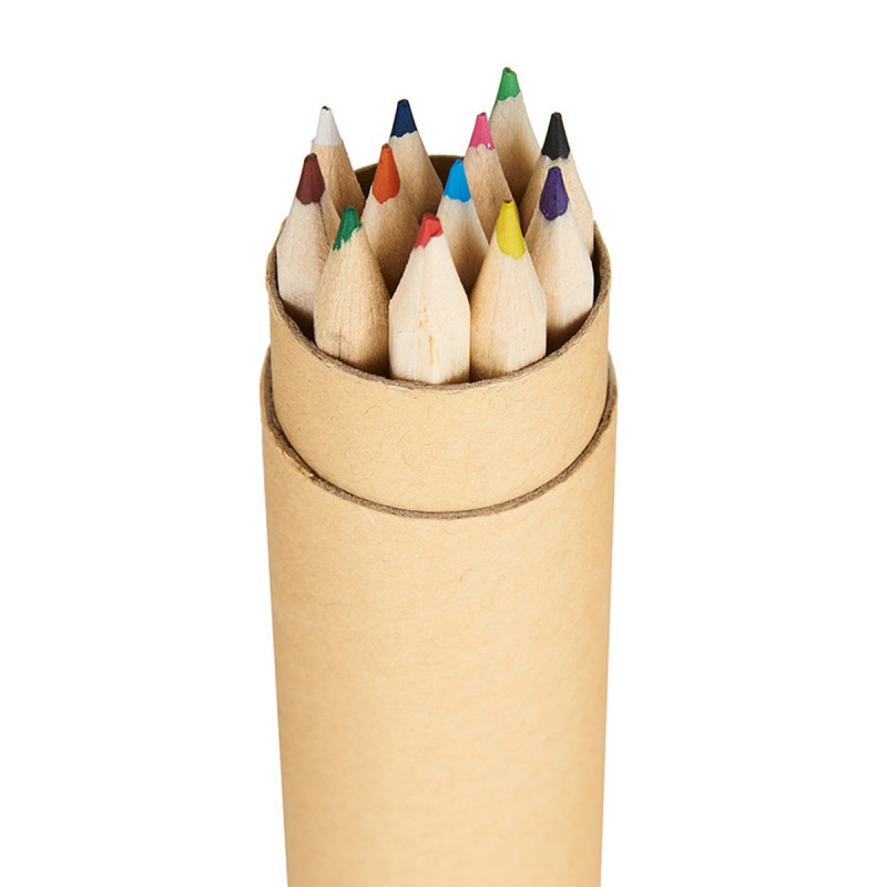 Set De Lapices Colores Eco 12 Tubo||Escritura Set De Lapices Colores Eco 12 Tubo||Escritura