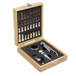 Set De Vino Con Juego De Ajedrez Chessy