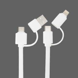Imagen Alternativa Connect Multicargador Retráctil 4 en 1 de Abs/Bamboo 4