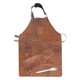 Imagen Alternativa Set Asador de Cuero de Búfalo 11
