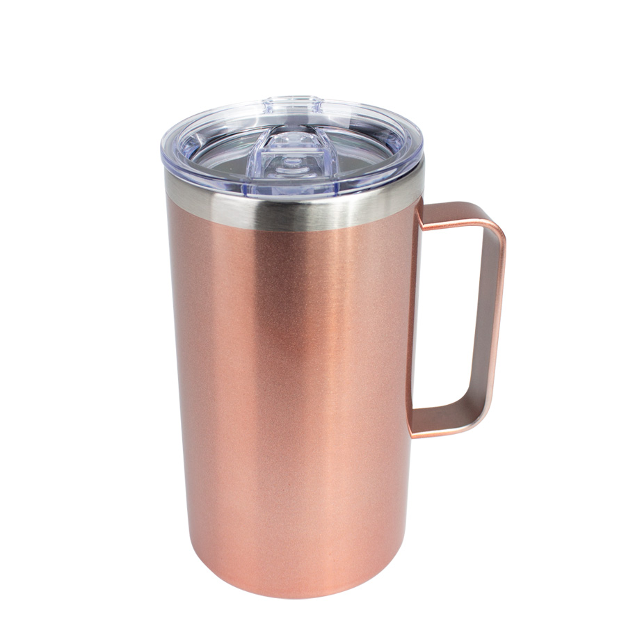 Mug Metálico Encobrizado 700Cc