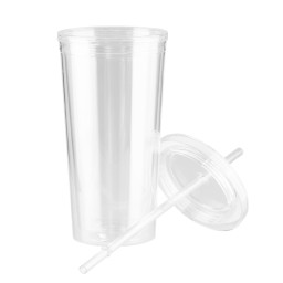 Imagen Alternativa Vaso Plástico Doble Pared Aislante 600Cc 3