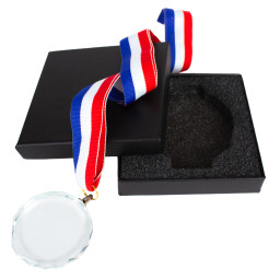 Imagen Alternativa Medalla Cristal Diamond con Cinta Tricolor 5