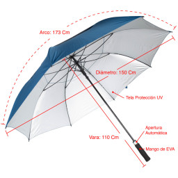 Imagen Alternativa Paraguas Gigante de Golf Windproof, Tela Uv 21