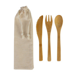 Imagen Alternativa Set de 3 Cubiertos de Bamboo 2