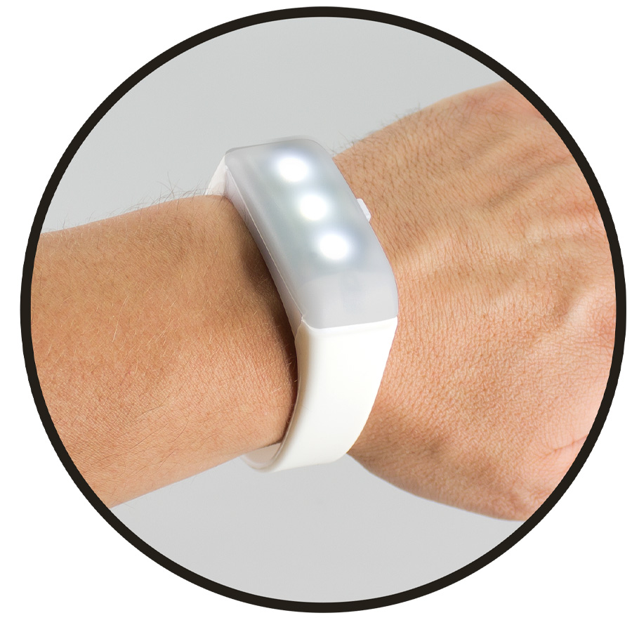 Pulsera de Silicona 3 Luces Led