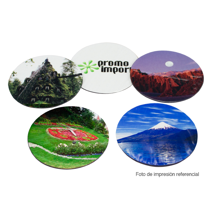 Imán Redondo Chico para Sublimación