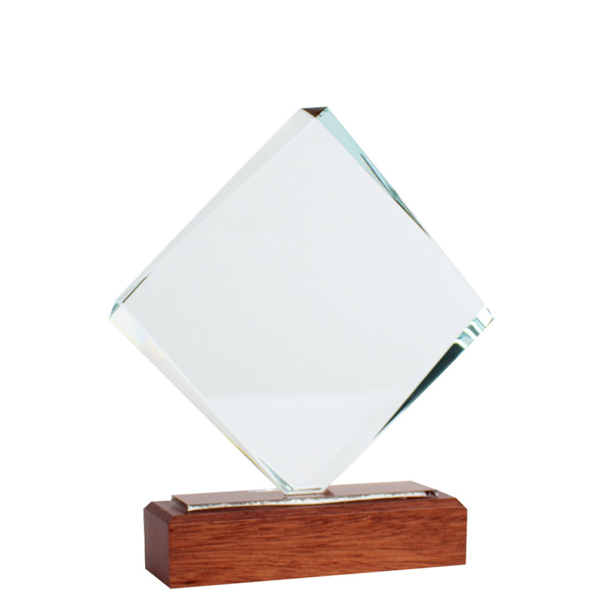 Trofeo Galvano de Madera y Cristal Fischer