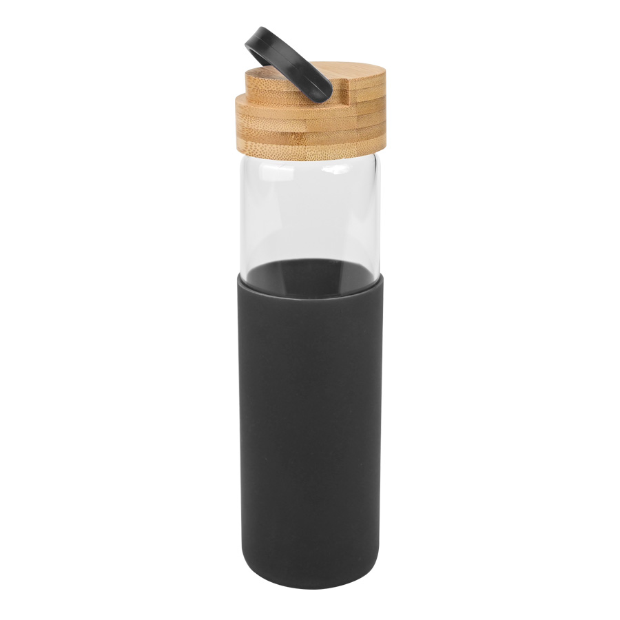 Botella de Vidrio con Funda de Silicona 600Cc