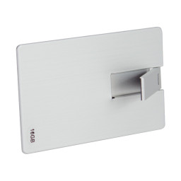 Imagen Alternativa Usb Pendrive 16Gb Credit Card Plateado. 3