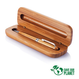 Imagen Alternativa Set Bolígrafo Estuche de Bamboo 1