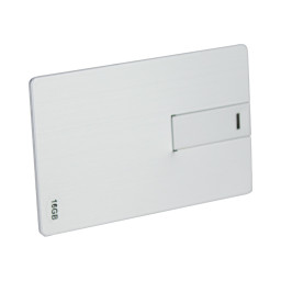 Imagen Alternativa Usb Pendrive 16Gb Credit Card Plateado. 2