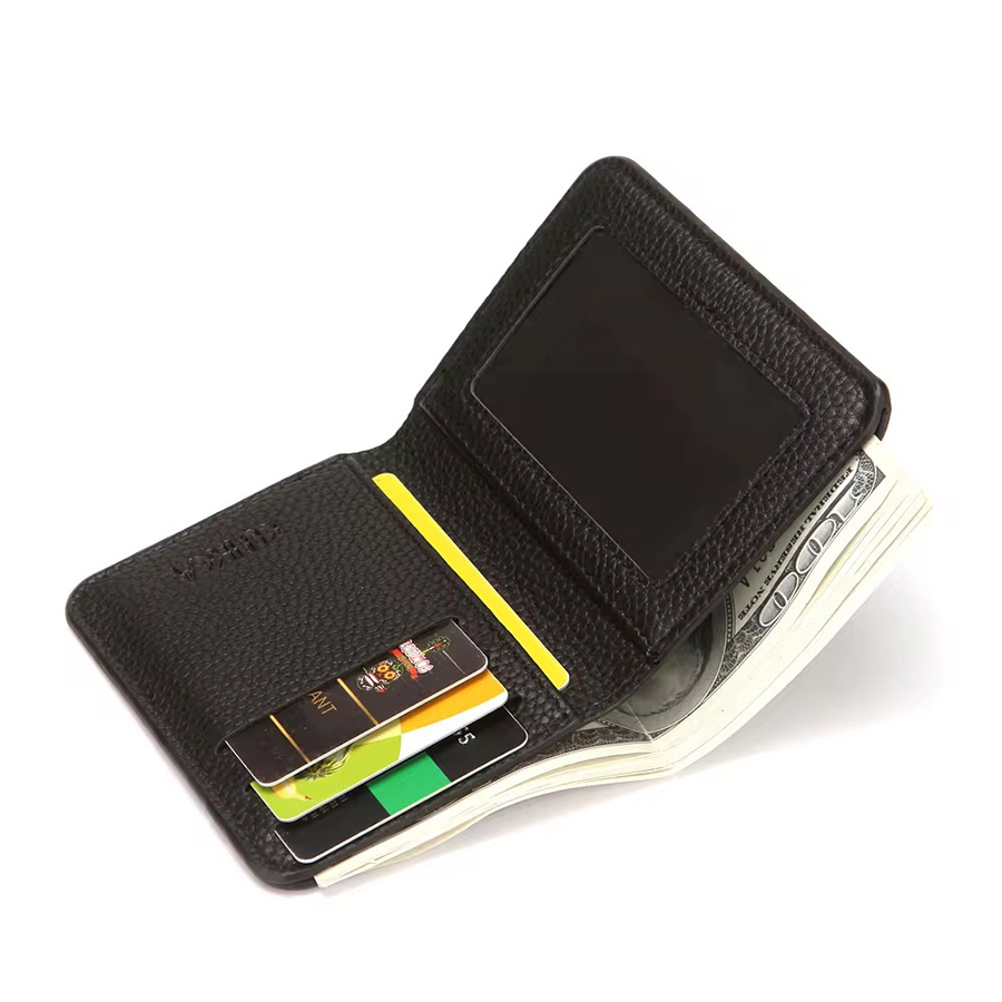 Billetera Vertical de Eco-Cuero Lam