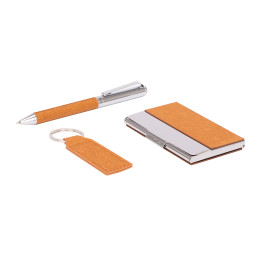 Imagen Alternativa Set Toraja: Bolígrafo, Llavero y Porta Tarjetas 2