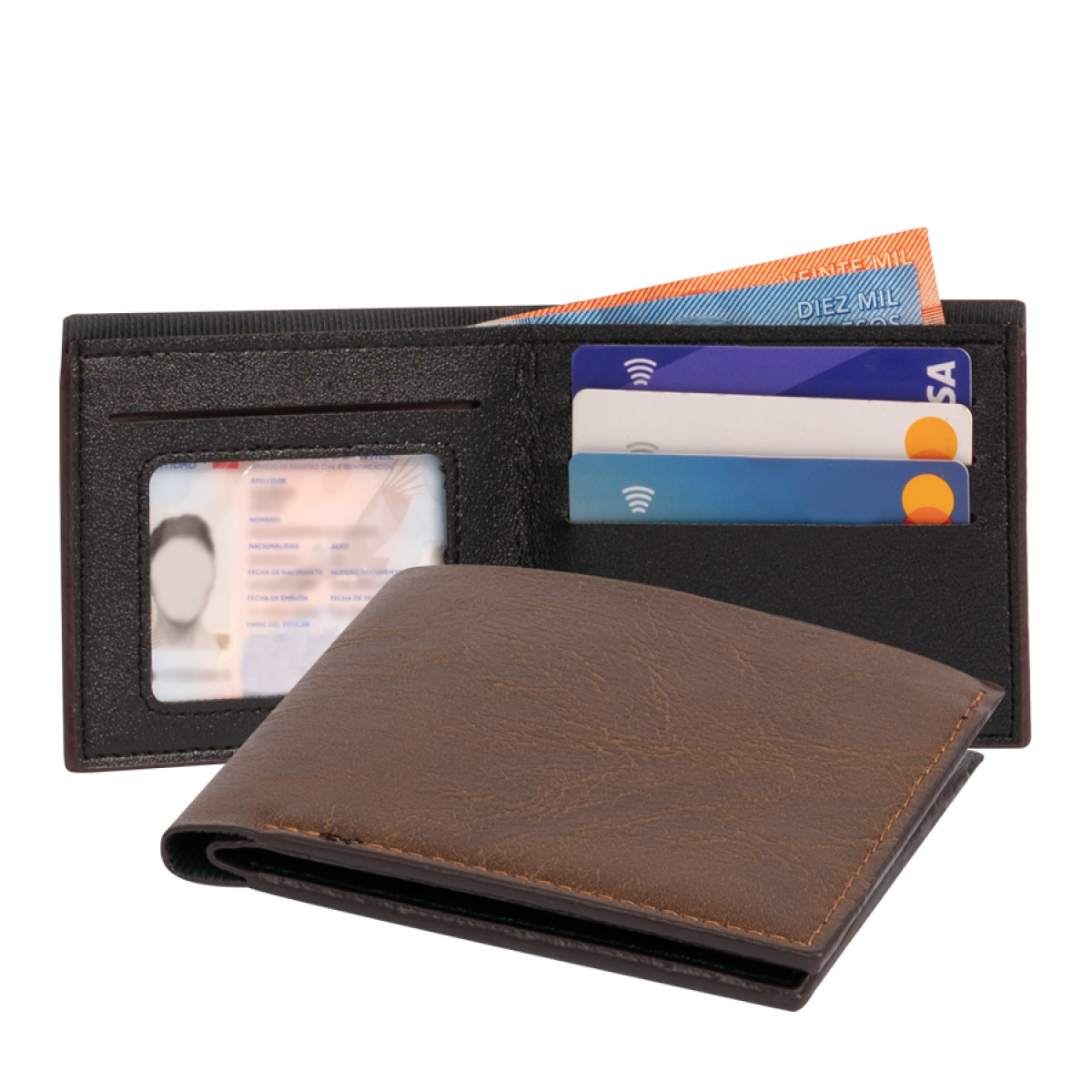 Billetera Económica de Eco-Cuero Denver