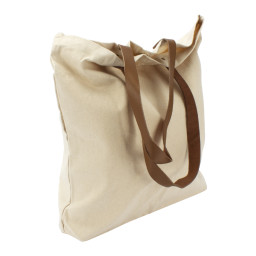 Imagen Alternativa Bolsa de Compras 10Oz Canvas Asas Cuero 3