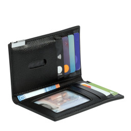 Imagen Alternativa Porta-Tarjetas Vertical de Eco-Cuero License 1