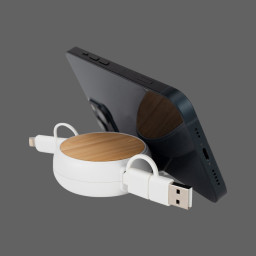 Imagen Alternativa Connect Multicargador Retráctil 4 en 1 de Abs/Bamboo 9