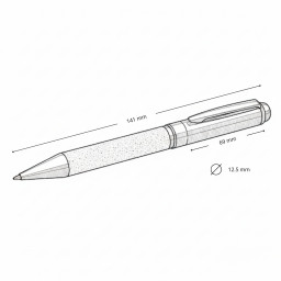 Imagen Alternativa Bolígrafo de Acero Mendoza 6