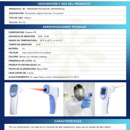 Imagen Alternativa Termómetro Digital Infrarrojo 6