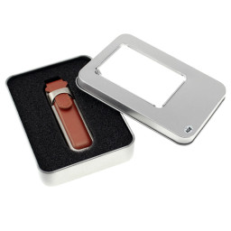 Imagen Alternativa Usb Pendrive 4Gb de Metal y Cuero 3