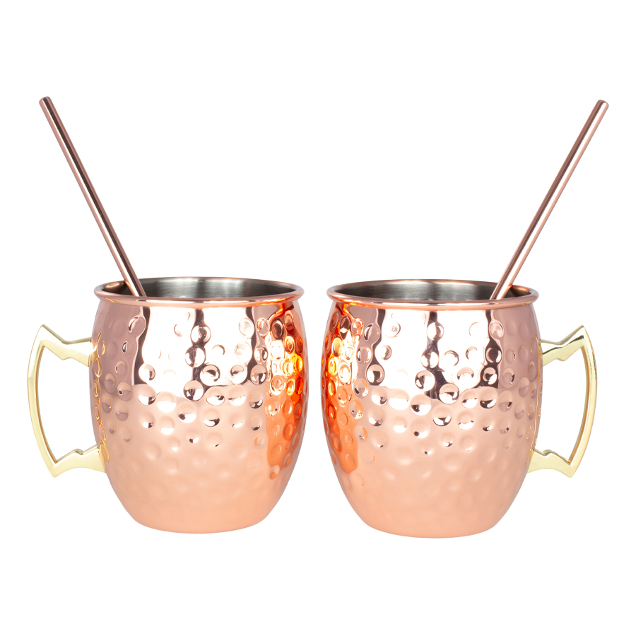 Set Moscow Mule Encobrizado 500Cc. C/U