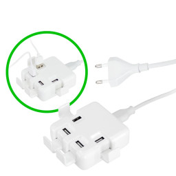 Imagen Alternativa Hub Usb 4 Puertos Power Strip 2