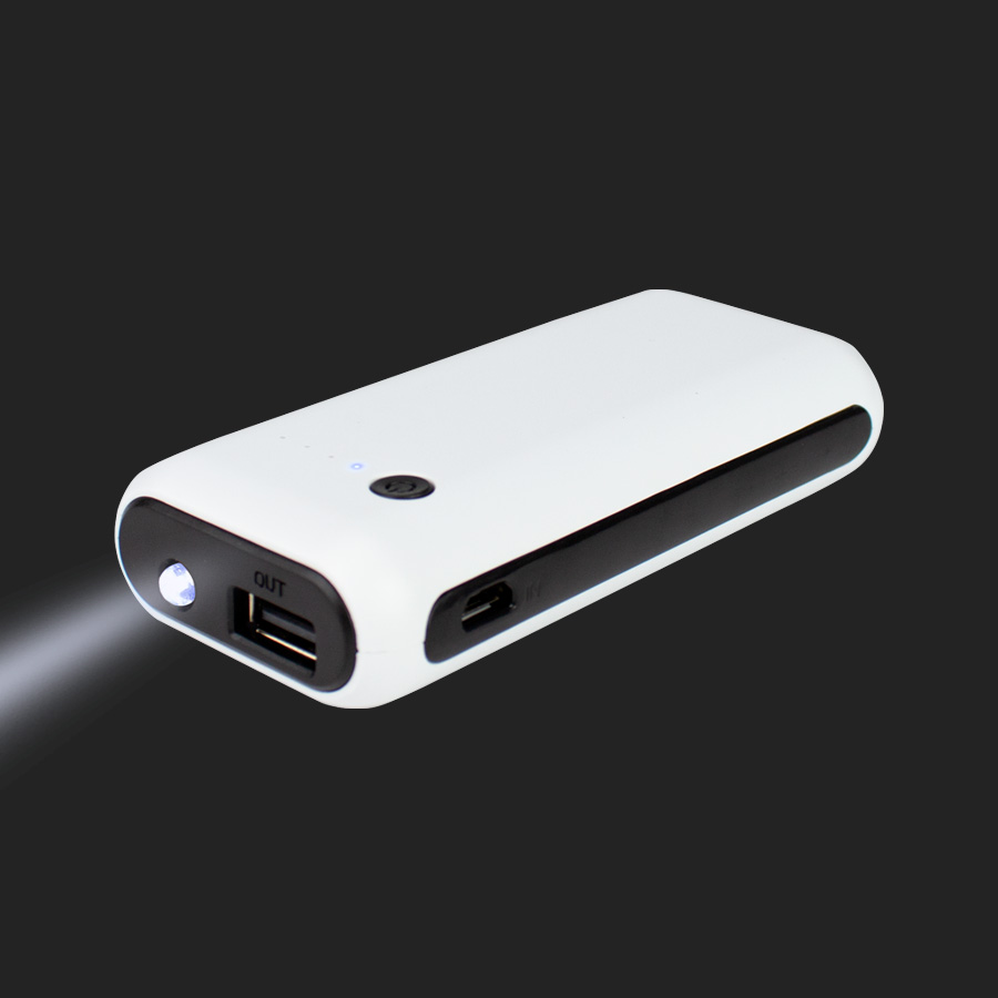Cargador Power-Bank 5200Mah con Linterna
