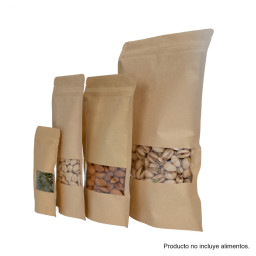 Imagen Alternativa Bolsa Doypack 250Ml de Papel Kraft, para Alimentos 3