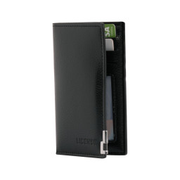 Imagen Alternativa Porta-Tarjetas Vertical de Eco-Cuero License 3