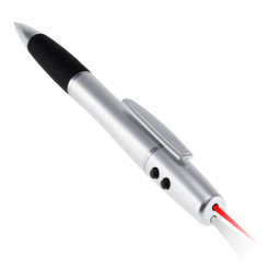 Imagen Alternativa Bolígrafo Plástico con Led y Puntero Láser 3
