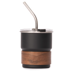 Imagen Alternativa Vaso Térmico Metálico Camp 300Cc. con Bombilla y Grip de Madera. 5