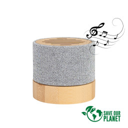 Imagen Alternativa Parlante Altavoz de Bamboo y Tela Rpet True 1