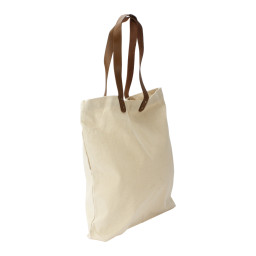 Imagen Alternativa Bolsa de Compras 10Oz Canvas Asas Cuero 5
