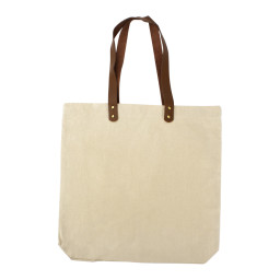 Imagen Alternativa Bolsa de Compras 10Oz Canvas Asas Cuero 2