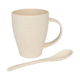 Imagen Alternativa Mug de Caña de Trigo con Cuchara 400Cc 4