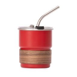 Imagen Alternativa Vaso Térmico Metálico Camp 300Cc. con Bombilla y Grip de Madera. 3