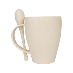 Imagen Alternativa Mug de Caña de Trigo con Cuchara 400Cc 7