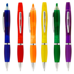 Imagen Alternativa Bolígrafo con Destacador Wind Color 1