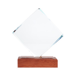 Imagen Alternativa Trofeo Galvano de Madera y Cristal Fischer 2