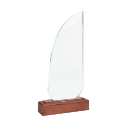 Imagen Alternativa Trofeo Galvano de Madera y Cristal Sail 3