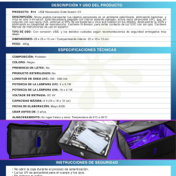 Imagen Alternativa Usb Necessaire Esterilizador Uv 12