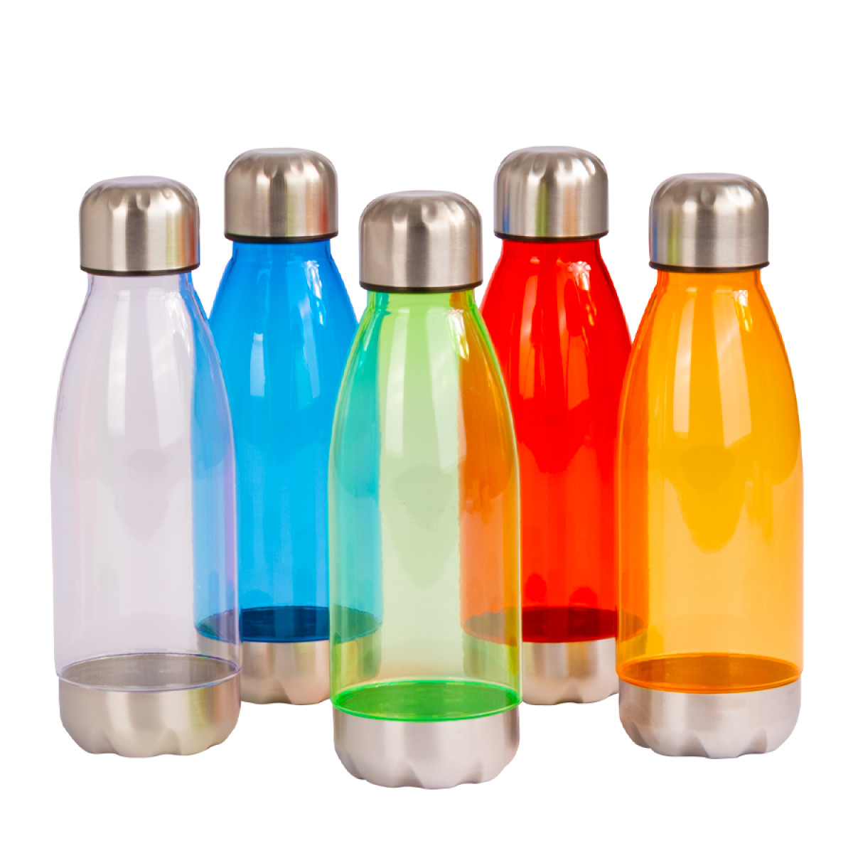 Botella Plástica Tapa Acero Inoxidable As 500Cc