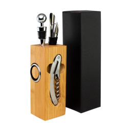 Imagen Alternativa Set de Vino Rectangular de Bamboo 2