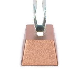 Imagen Alternativa Trofeo Galvano de Cristal Rune con Base Encobrizada. 6