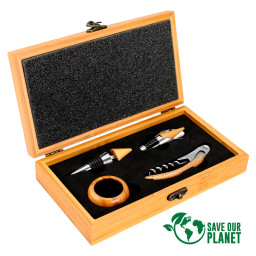 Imagen Alternativa Set de Vino de Bamboo 1